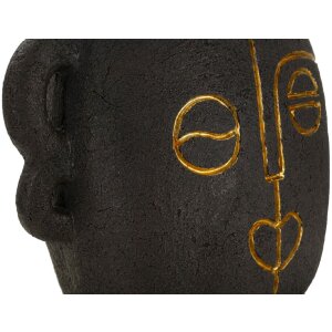 Mauro Ferretti Tischleuchte Tribal E27 Ø 30,5x46 cm braun gold