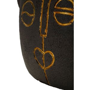Mauro Ferretti Tischleuchte Tribal E27 Ø 30,5x46 cm braun gold