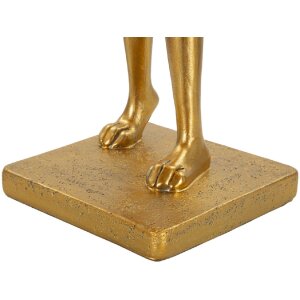 Настольная лампа Mauro Ferretti Зайцы золотая белая 26x16x47 см