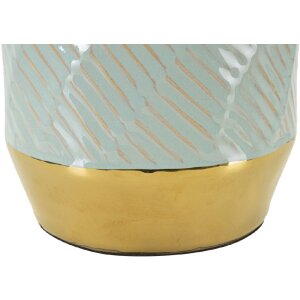 Mauro Ferretti Tischleuchte Kapstadt E27 Ø 30x47 cm hellblau gold