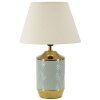 Mauro Ferretti Tischleuchte Kapstadt E27 Ø 30x47 cm hellblau gold
