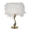Mauro Ferretti Настольная лампа Cart E27 Ø 25x47 см белая золотая