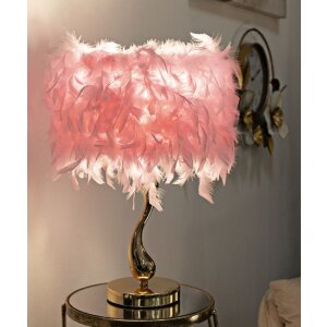 Mauro Ferretti Tischleuchte Cart E27 Ø 25x47 cm rosa gold