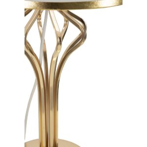 Mauro Ferretti Настольная лампа Slimmy E27 28x53 см белая золотая