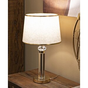 Mauro Ferretti Настольная лампа Praga E27 30x52,5 см золотая