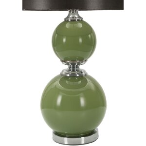 Mauro Ferretti Tischleuchte Eva Zwei E27 Ø 38x65 cm grün schwarz
