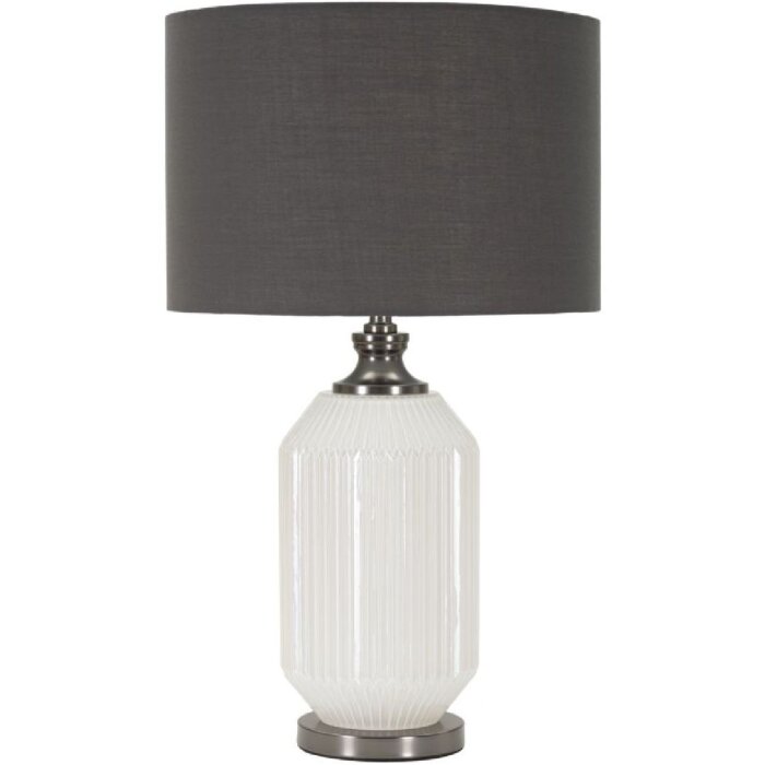 Mauro Ferretti Heiterkeit Настольная лампа E27 37,5x65 см белая серая