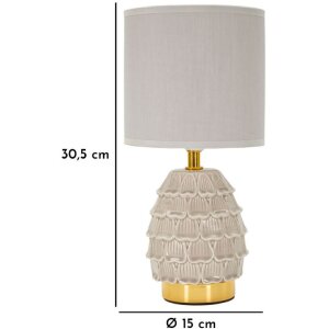 Mauro Ferretti Ночная лампа Pigny E14 15x30,5 см кремовая
