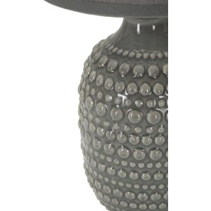 Mauro Ferretti Nachttischleuchte Punkte E14 Ø 15x30,5 cm grau