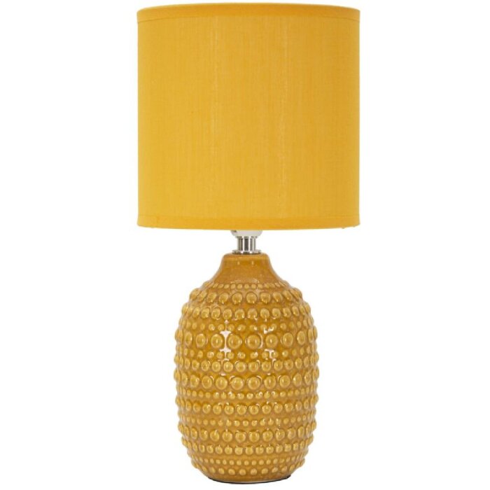 Mauro Ferretti Nachttischleuchte Punkte E14 Ø 15x30,5 cm ocker