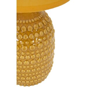 Mauro Ferretti Nachttischleuchte Punkte E14 Ø 15x30,5 cm ocker