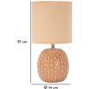Mauro Ferretti Nachttischleuchte Pontus E14 Ø 14x27 cm pfirsich