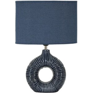 Mauro Ferretti Tischlampe Seta E14 28,5x15x43 cm blau