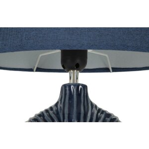 Mauro Ferretti Tischlampe Seta E14 28,5x15x43 cm blau
