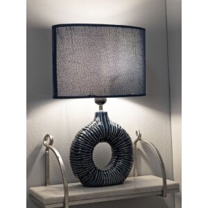 Mauro Ferretti Tischlampe Seta E14 28,5x15x43 cm blau