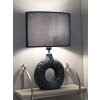 Mauro Ferretti Tischlampe Seta E14 28,5x15x43 cm blau