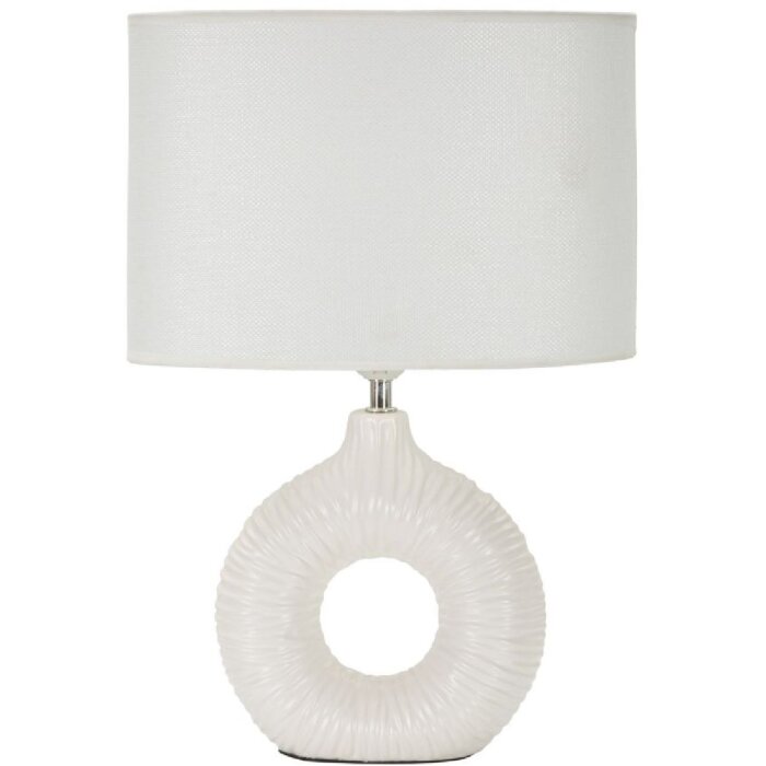 Mauro Ferretti Tischlampe Seta E14 28,5x15x43 cm weiß