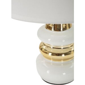 Mauro Ferretti Настольная лампа Liara E14 Ø 23x32 см белая и золотая