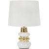 Mauro Ferretti Настольная лампа Liara E14 Ø 23x32 см белая и золотая