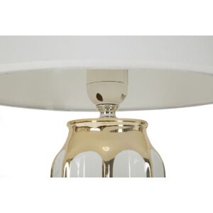 Mauro Ferretti Tischleuchte Cassy E27 Ø 25x40,5 cm weiß gold