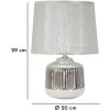 Mauro Ferretti Tischleuchte Lucina E14 Ø 20x29 cm weiß silber