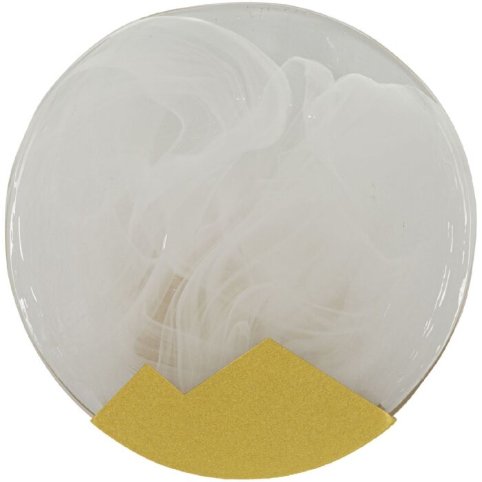 Mauro Ferretti Wandleuchte Mond E14 Ø 20x10 cm gold weiß