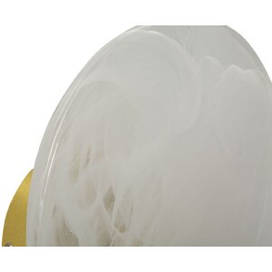 Mauro Ferretti Wandleuchte Mond E14 Ø 20x10 cm gold weiß