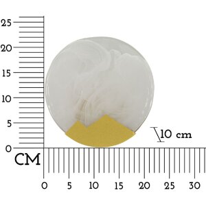 Mauro Ferretti Wandleuchte Mond E14 Ø 20x10 cm gold weiß