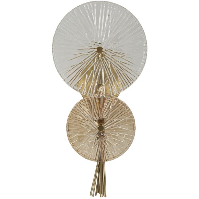 Mauro Ferretti Wandleuchte Sonnenaufgang E14 20x14x41 cm gold natur