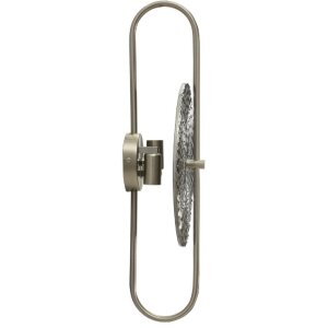 Mauro Ferretti Wandleuchte Silbrig E14 28x15x54 cm silber