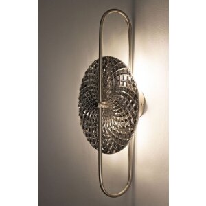 Mauro Ferretti Wandleuchte Silbrig E14 28x15x54 cm silber
