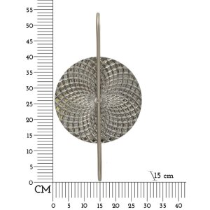 Mauro Ferretti Wandleuchte Silbrig E14 28x15x54 cm silber