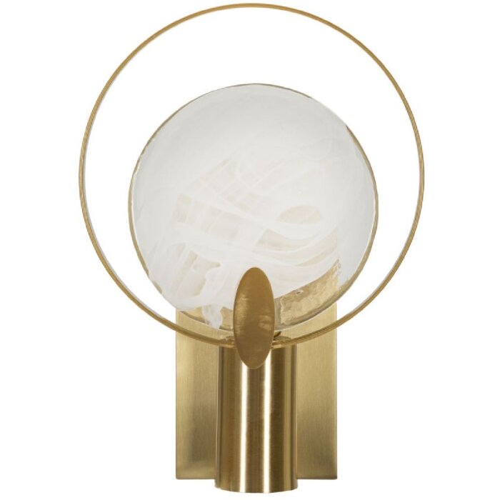 Mauro Ferretti Wandleuchte Oklan E14 20x10x29 cm gold natur