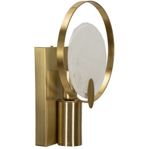 Mauro Ferretti Wandleuchte Oklan E14 20x10x29 cm gold natur