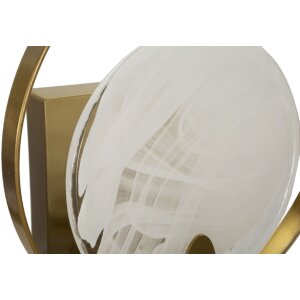 Mauro Ferretti Wandleuchte Oklan E14 20x10x29 cm gold natur