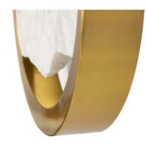 Mauro Ferretti Wandleuchte Marmor E14 24x6x24 cm gold marmoriert