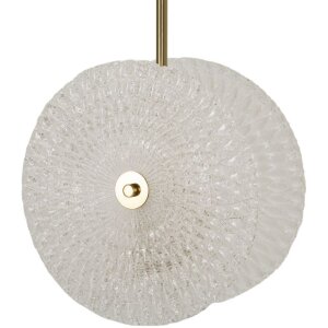 Mauro Ferretti Deckenleuchte Glas E14 35x18x80 cm gold weiß