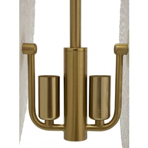 Mauro Ferretti Deckenleuchte Glas E14 35x18x80 cm gold weiß
