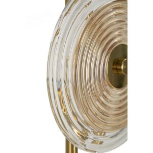 Mauro Ferretti Tischleuchte Venedig E14 Ø 25x63 cm gold natur braun