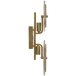 Mauro Ferretti Wandleuchte Venedig E14 25x10x52 cm gold natur braun