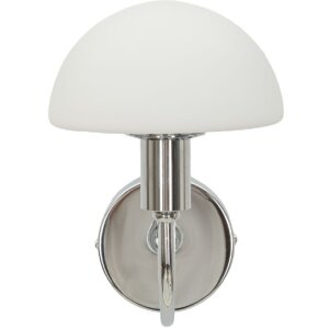 Mauro Ferretti Wandleuchte Lovy E14 23x15x22 cm silber weiß