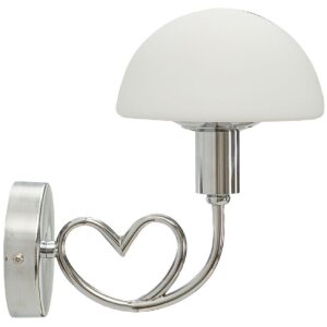 Mauro Ferretti Wandleuchte Lovy E14 23x15x22 cm silber weiß
