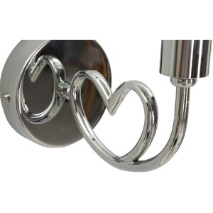 Mauro Ferretti Wandleuchte Lovy E14 23x15x22 cm silber weiß