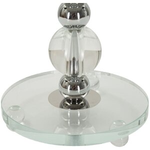 Mauro Ferretti Настольная лампа Tolly E27 Ø 30x48 см серебристая