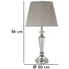 Mauro Ferretti Настольная лампа Серебристая Ø 30x56 см