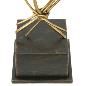 Mauro Ferretti Kerzenhalter Iris 29x12,5x44 cm gold schwarz