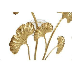 Mauro Ferretti Kerzenhalter Iris 29x12,5x44 cm gold schwarz