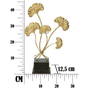 Mauro Ferretti Kerzenhalter Iris 29x12,5x44 cm gold schwarz