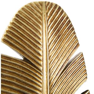 Mauro Ferretti Настенный подсвечник Лист 12,8x8,9x31,2 см золотистый черный