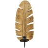 Mauro Ferretti Настенный подсвечник Лист 12,8x8,9x31,2 см золотистый черный